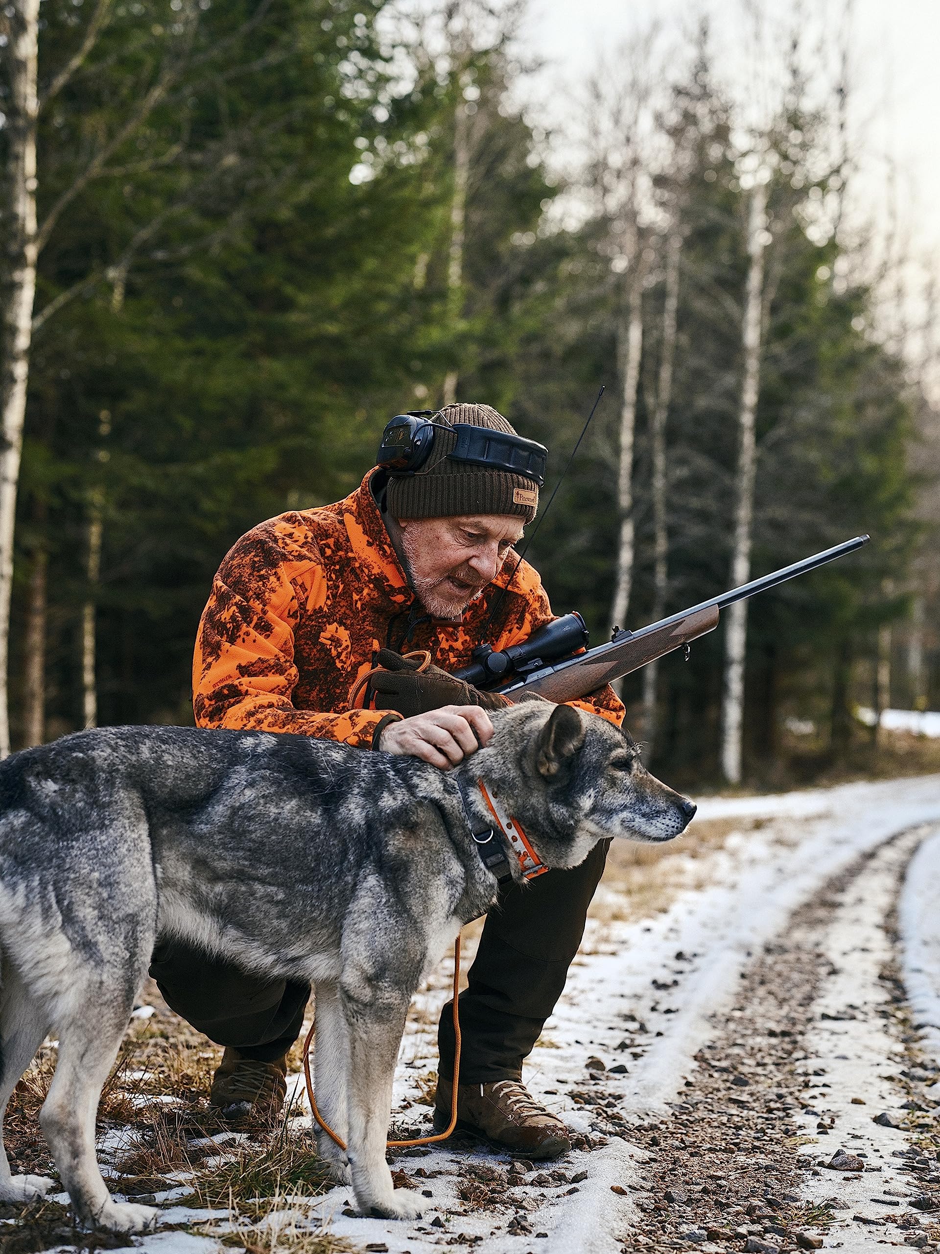 Pinewood Herren Furudal Wendbare Herren Fleecejacke - Hunting Fleecejacken ideal für schnelle Wechsel zwischen Tarnung und Signalfarbe