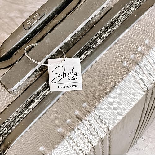 Miniatura 2 de Line Luggage Tag Personalized Luggage Tag Personalized Name World Traveler Global Traveling Gift Idea Luggage Tag Gift Phone LINE-LUG