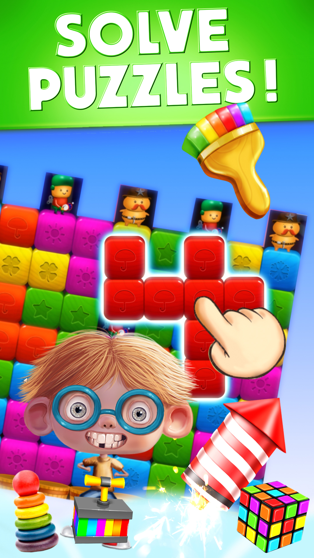 Toy Box Crazy Story crush drop cubes puzzle game! App on Amazon