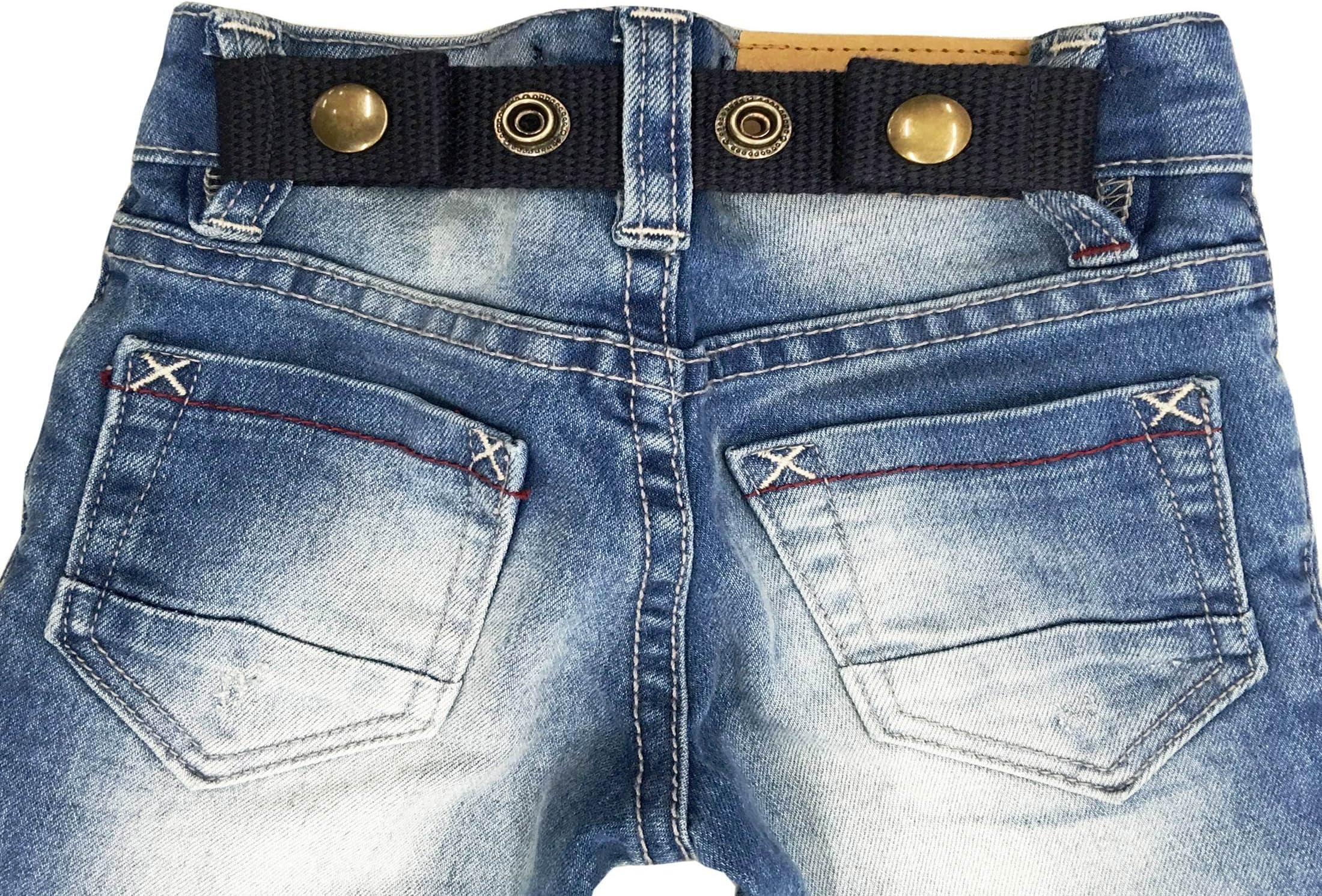 Sister Selected Adjustable Snap Belt for Baby&Toddler Boy & Girl Pants. (Black)