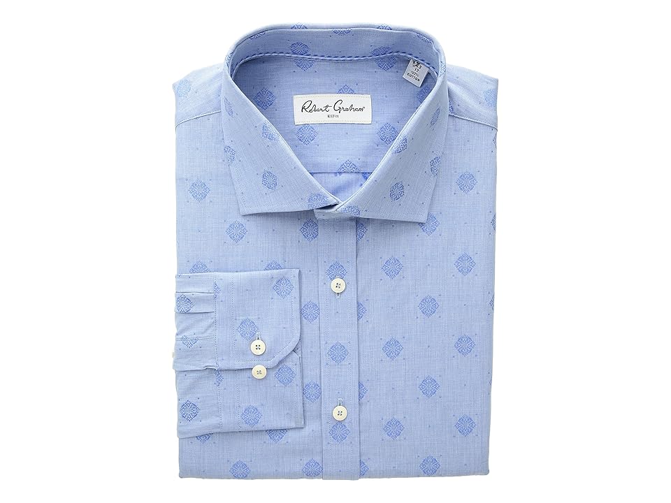 

Robert Graham Kit - Medallion Dress Shirt (Blue) Men's Clothing