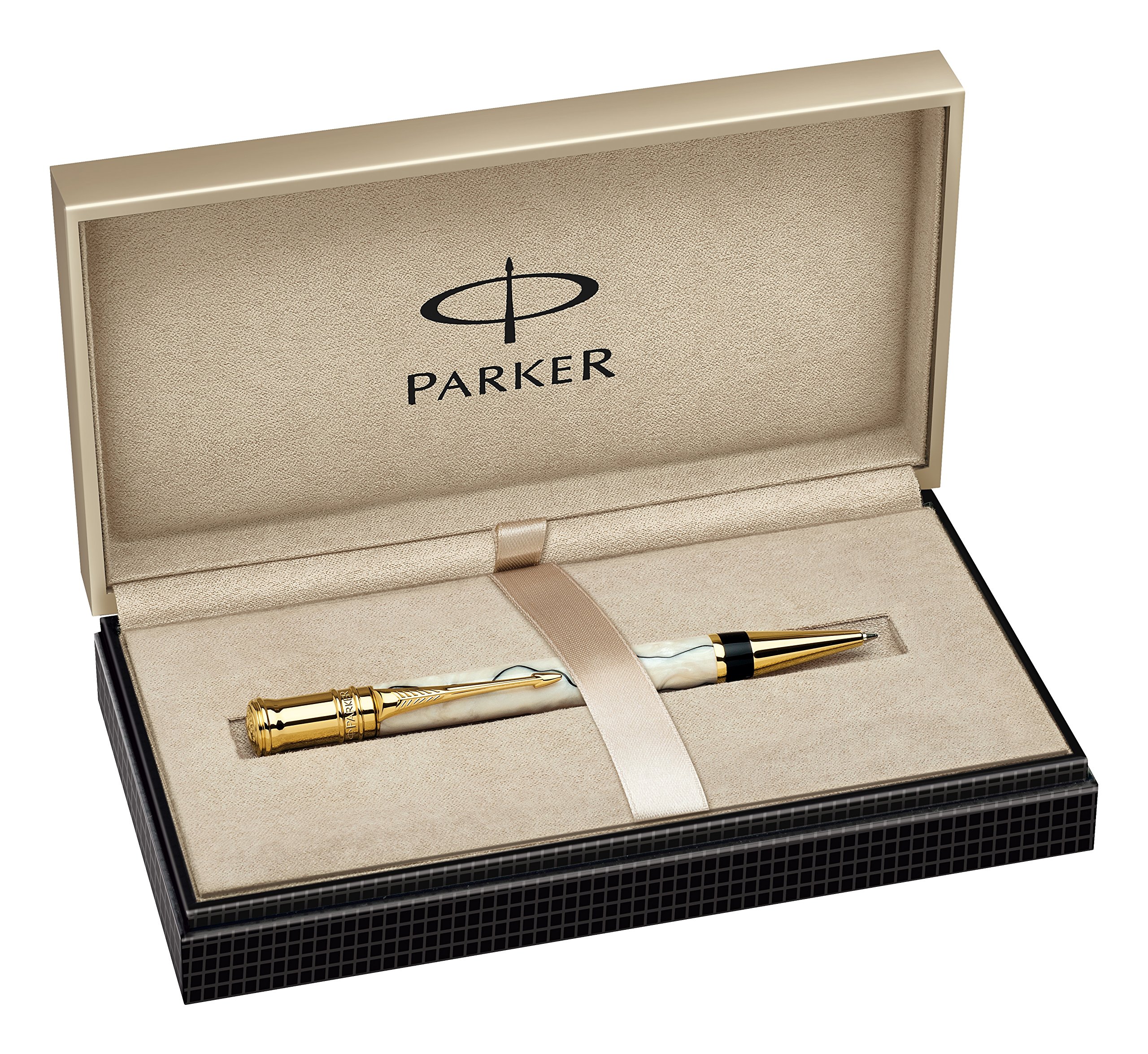 Amazon | Parker Duofold Gift Box includes Gold Trim Ballpoint Pen