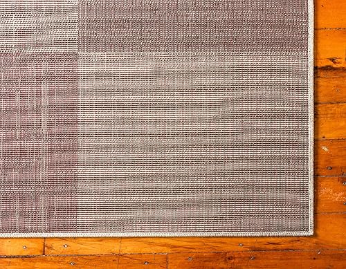 Miniatura 9 de Unique Loom - Tapete con diseño abstracto, informal, moderno y contemporáneo de la colección otoñal, de 2 x 6 pies, diseño en tonos beige y marrón