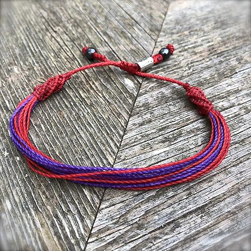 Miniatura 148 de Rumi Sumaq Pulsera de concientización para hombres, mujeres y niños – Pulsera de apoyo tejida ajustable anudada a mano – Pulsera de conciencia sutil