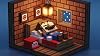 Sleepy Pixel Mario: Cozy Block Dreams Screensaver #1
