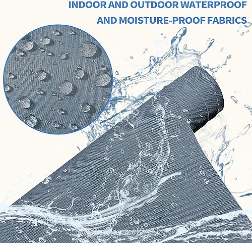 Miniatura 9 de KING MOUNTAIN Parche de reparación de lona de 9 x 11 pulgadas, 2 piezas, parche de tela impermeable autoadhesivo para sofás, tiendas de campaña,