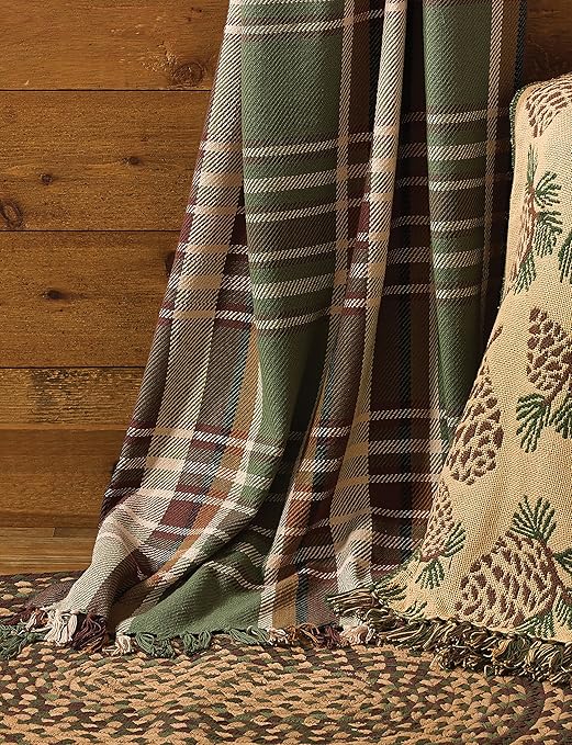 Park Designs Wood River Throw, 50" by 60" Home & Kitchen