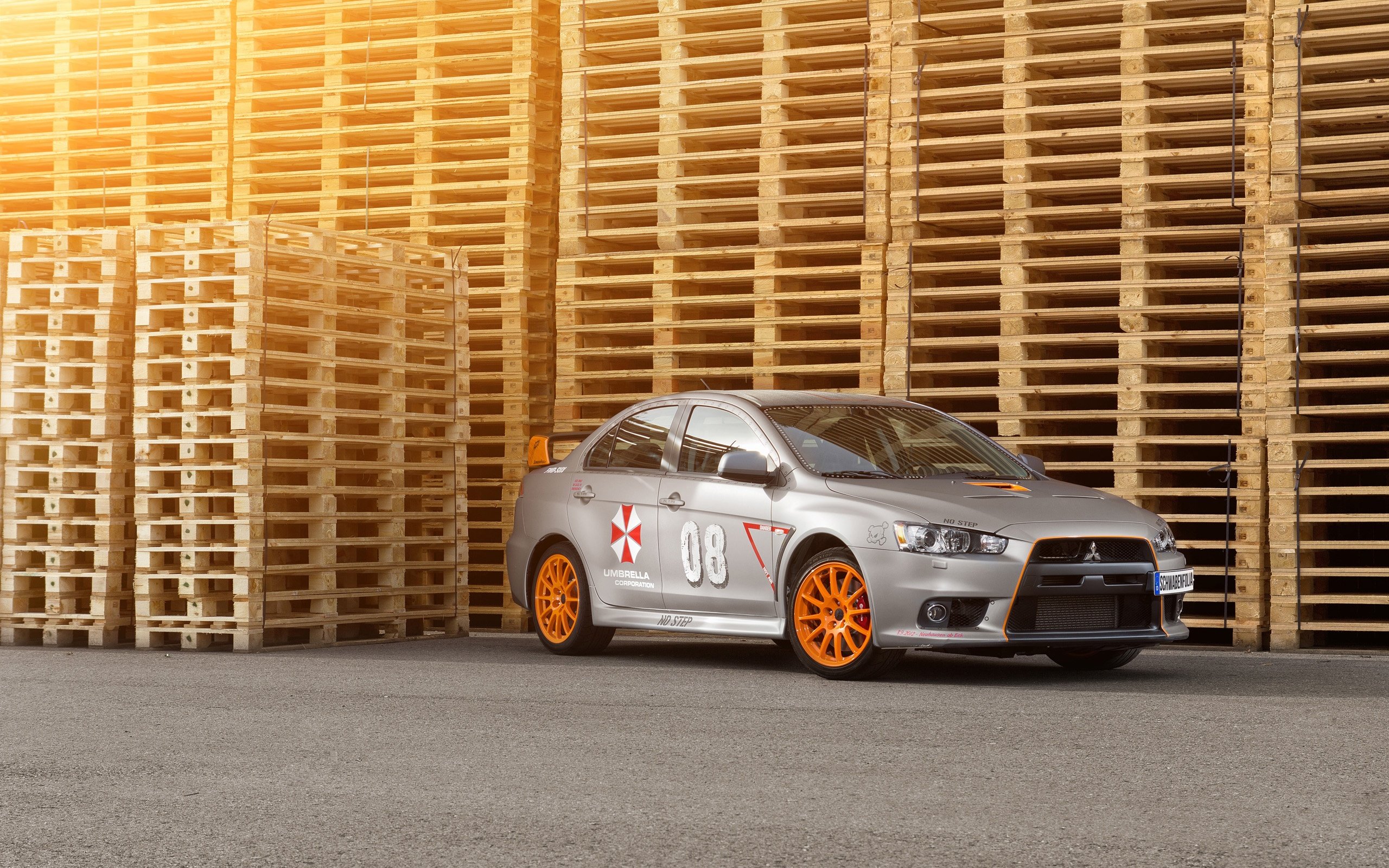 2013 Schwabenfolia Mitsubishi Lancer Evolution Stealth Fighter 36X48 Poster Banner Photo