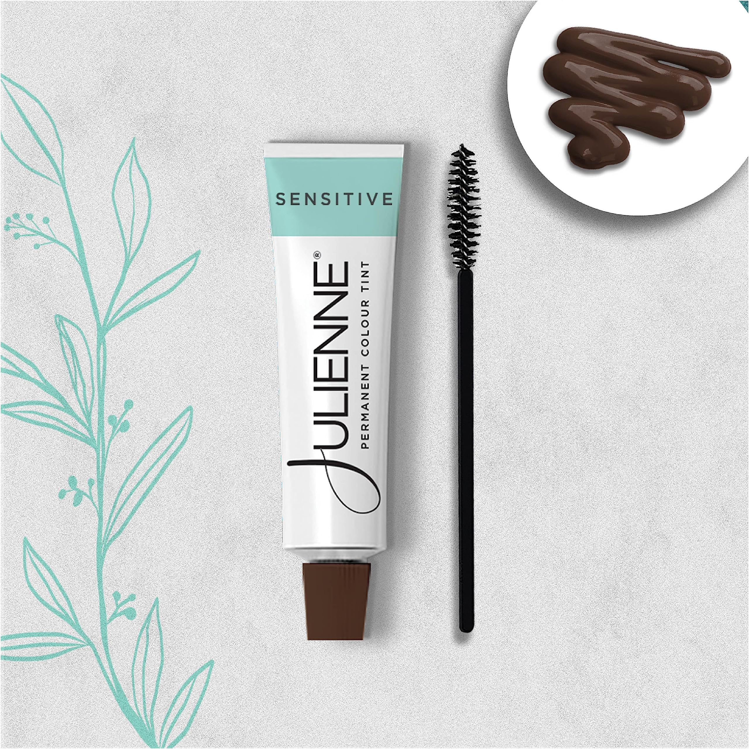 Julienne Sensitive Brow Tint 15ml (Dark Brown), 15 ml (Pack of 1) - Image 2