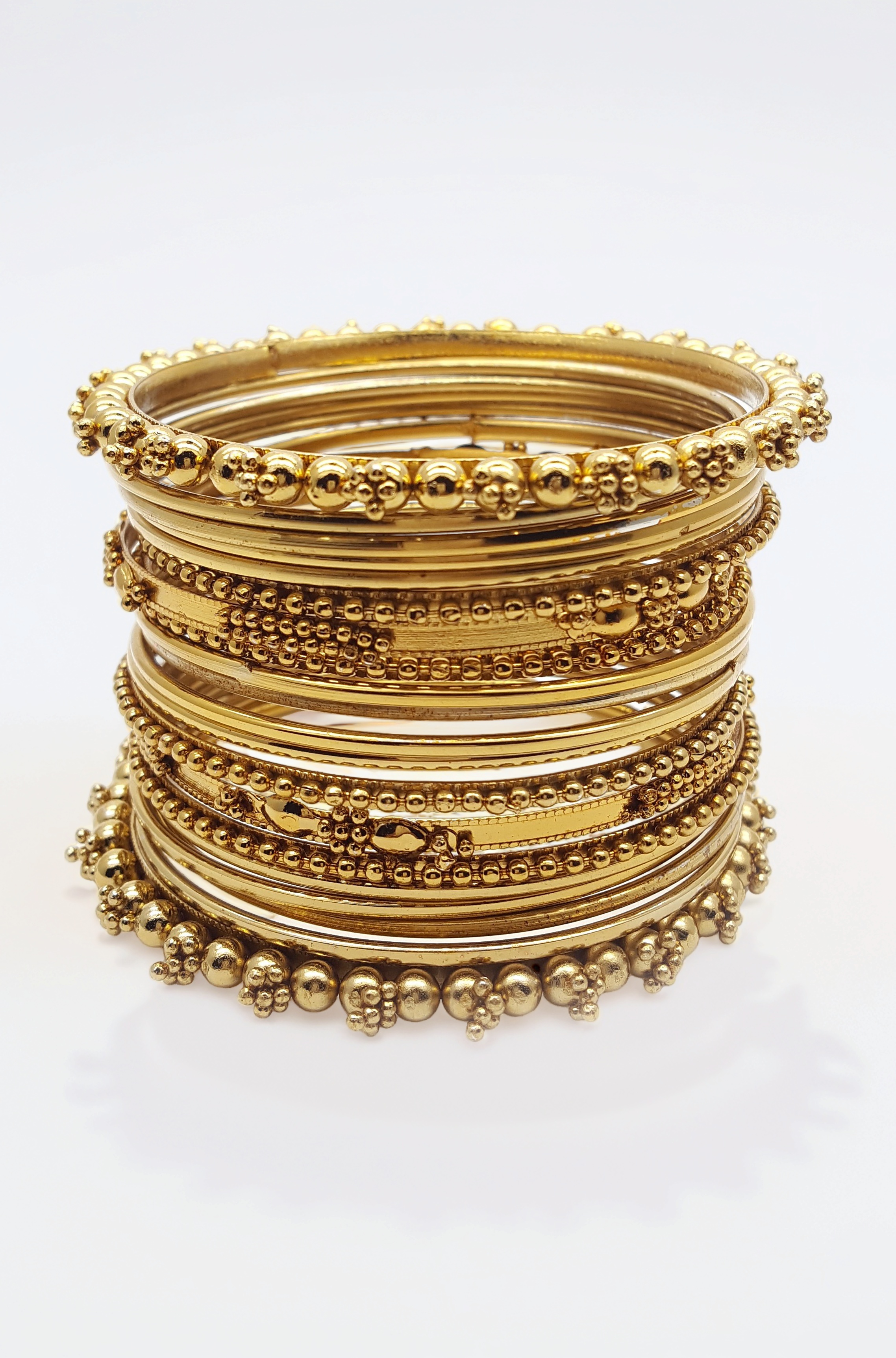 Antique Look Jewellery Gold Plated Traditional Bracelet Bangles Set for Women