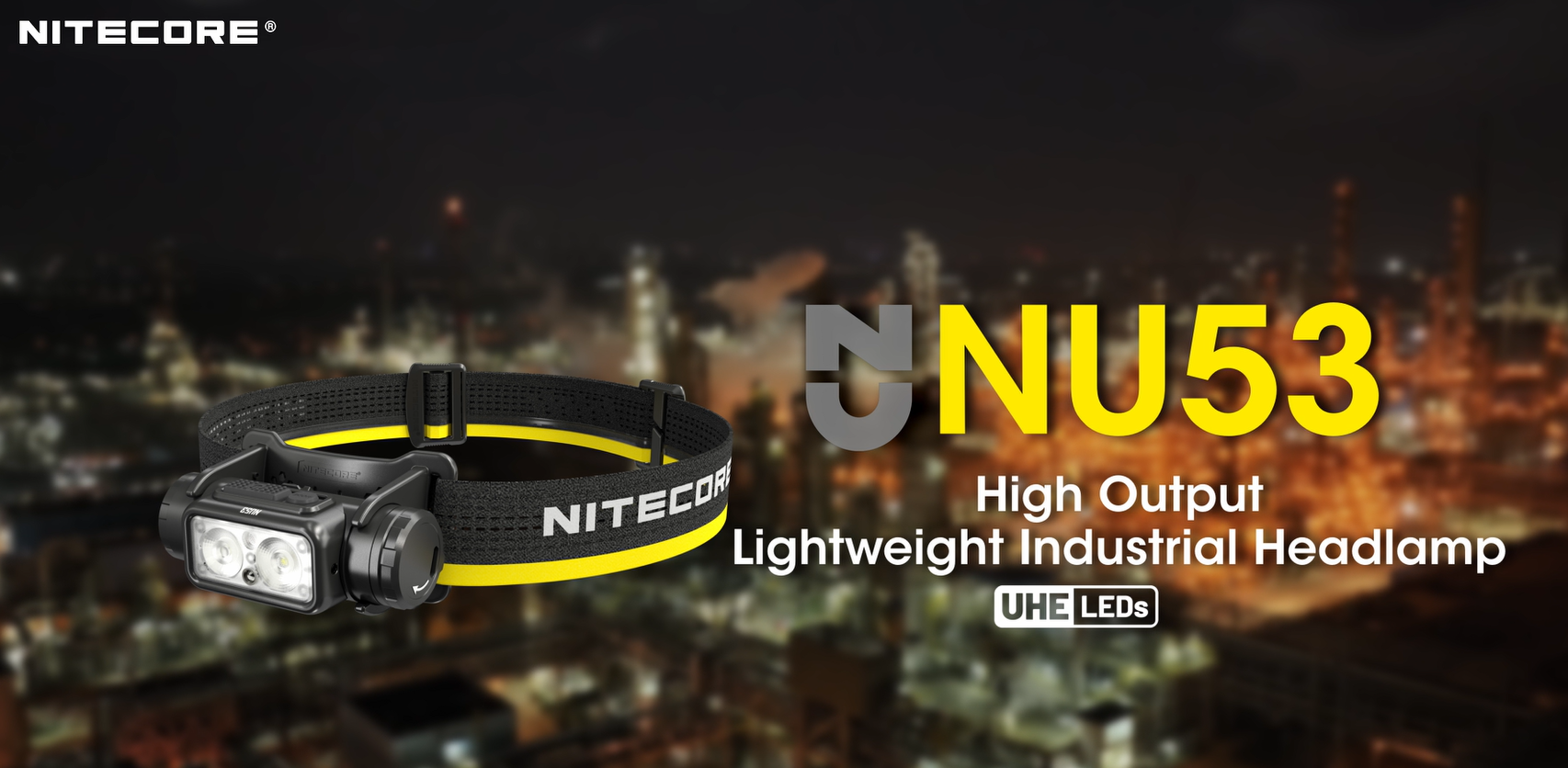 NiteCore UT27 2024 Titan White Dual Beam, Lampe Frontale Rechargeable 800 Lumens