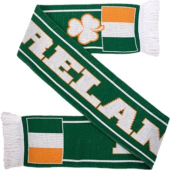 Ireland Soccer Rugby Knit Scarf