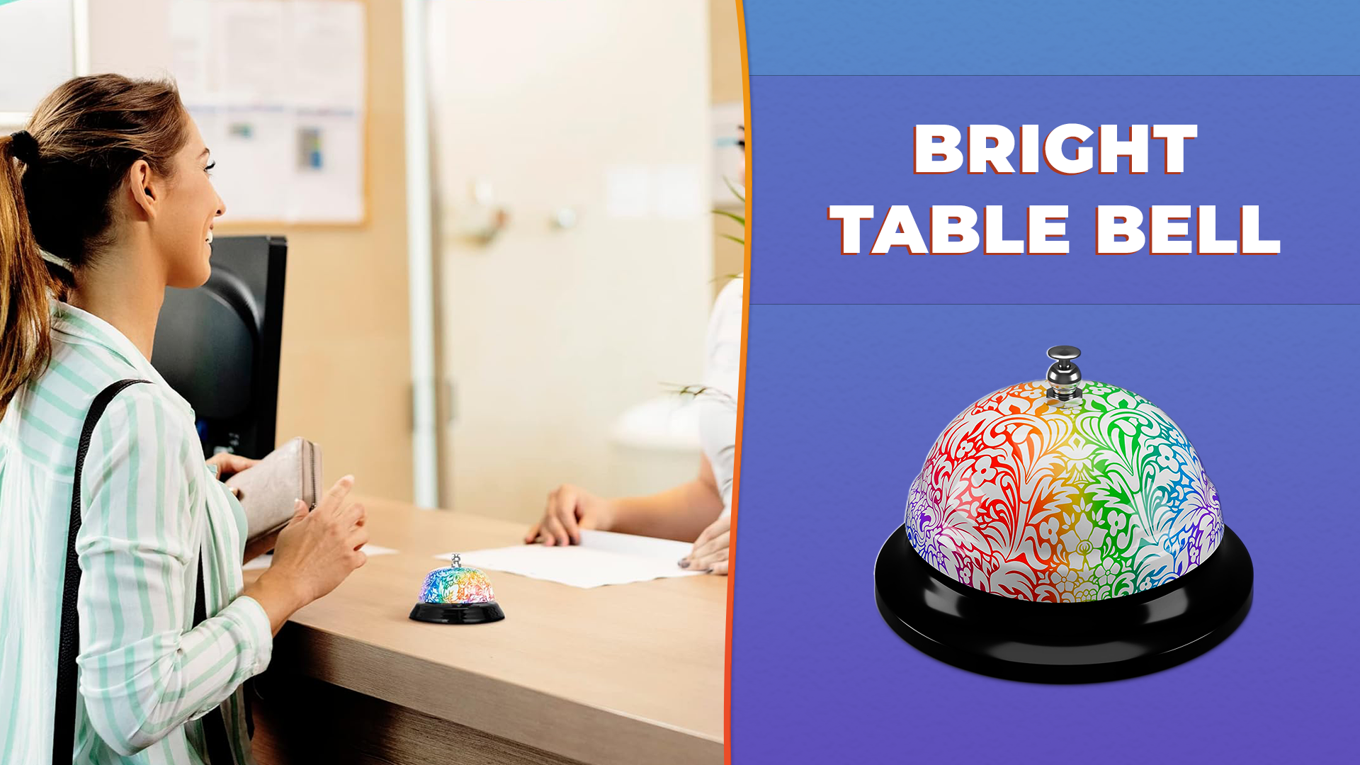 Wekoil Call Bell Smiley Face Desk Service Bell Ding Bell For Restaurant - View #6