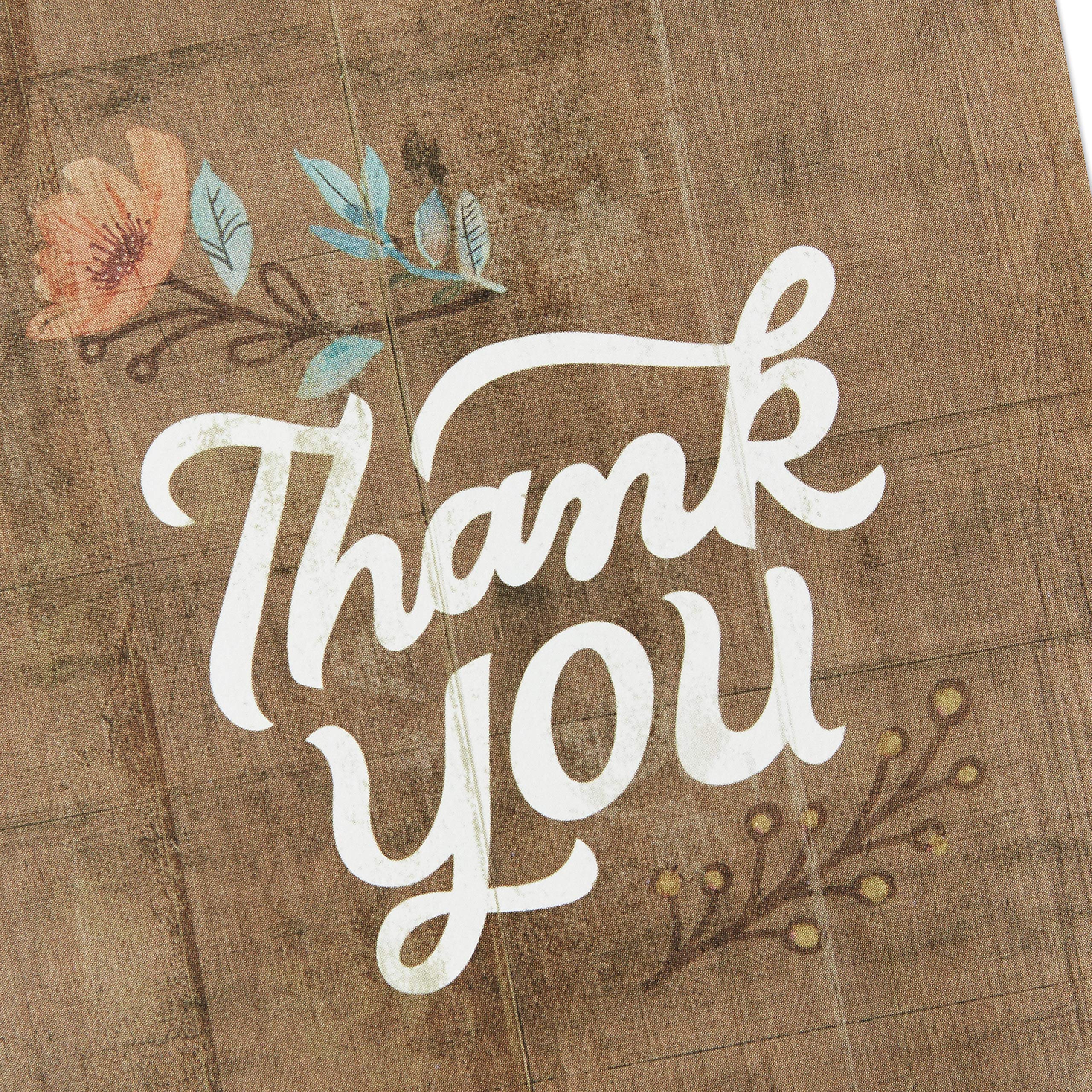 Hallmark Thank You Cards Assortment, Rustic Flowers (48 Thank You Notes with Envelopes) - Image 4
