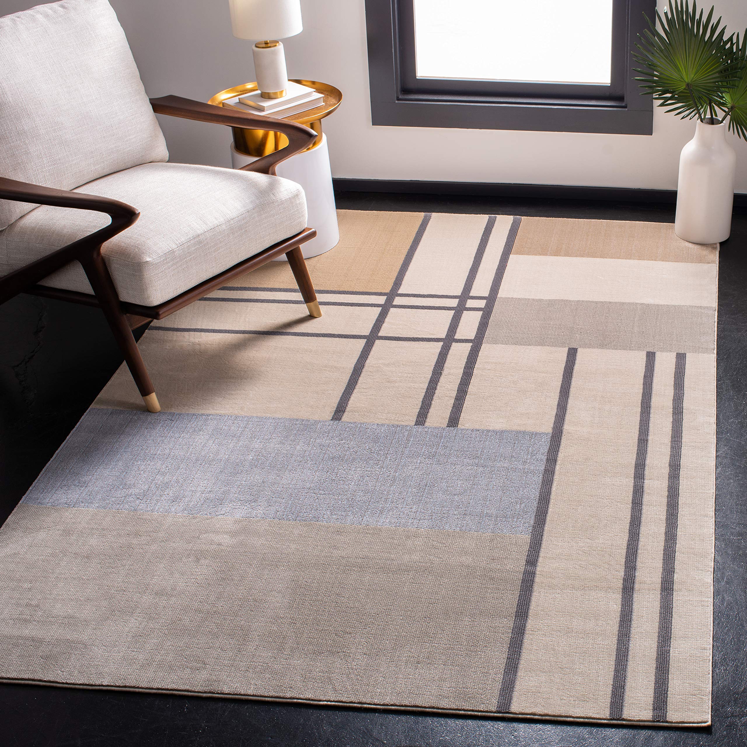 Tapis géométrique Safavieh pour salon et chambre à coucher design moderne