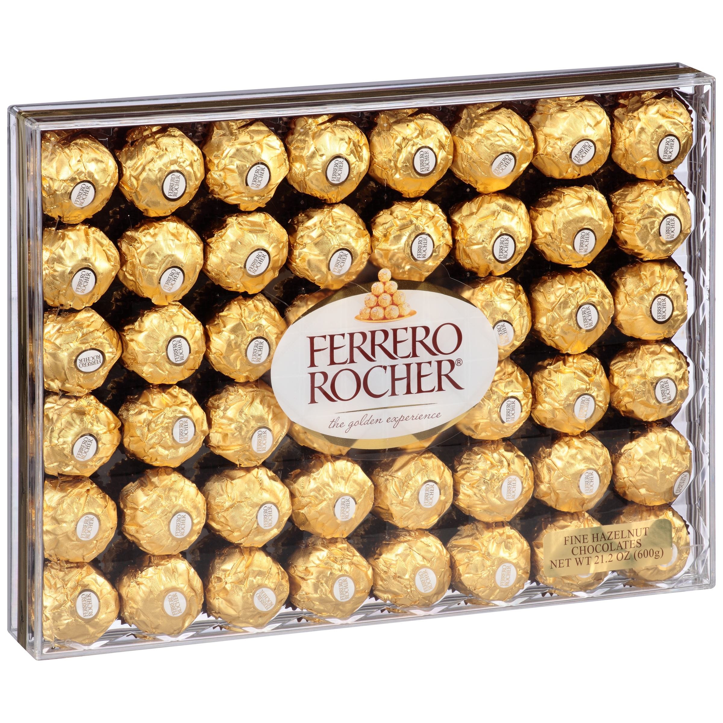 Chocolate Candy Gold Wrap Ferrero Rocher, 48 Count, Christmas Wrap - Chocolate 1.32 Pound (Pack of 48)