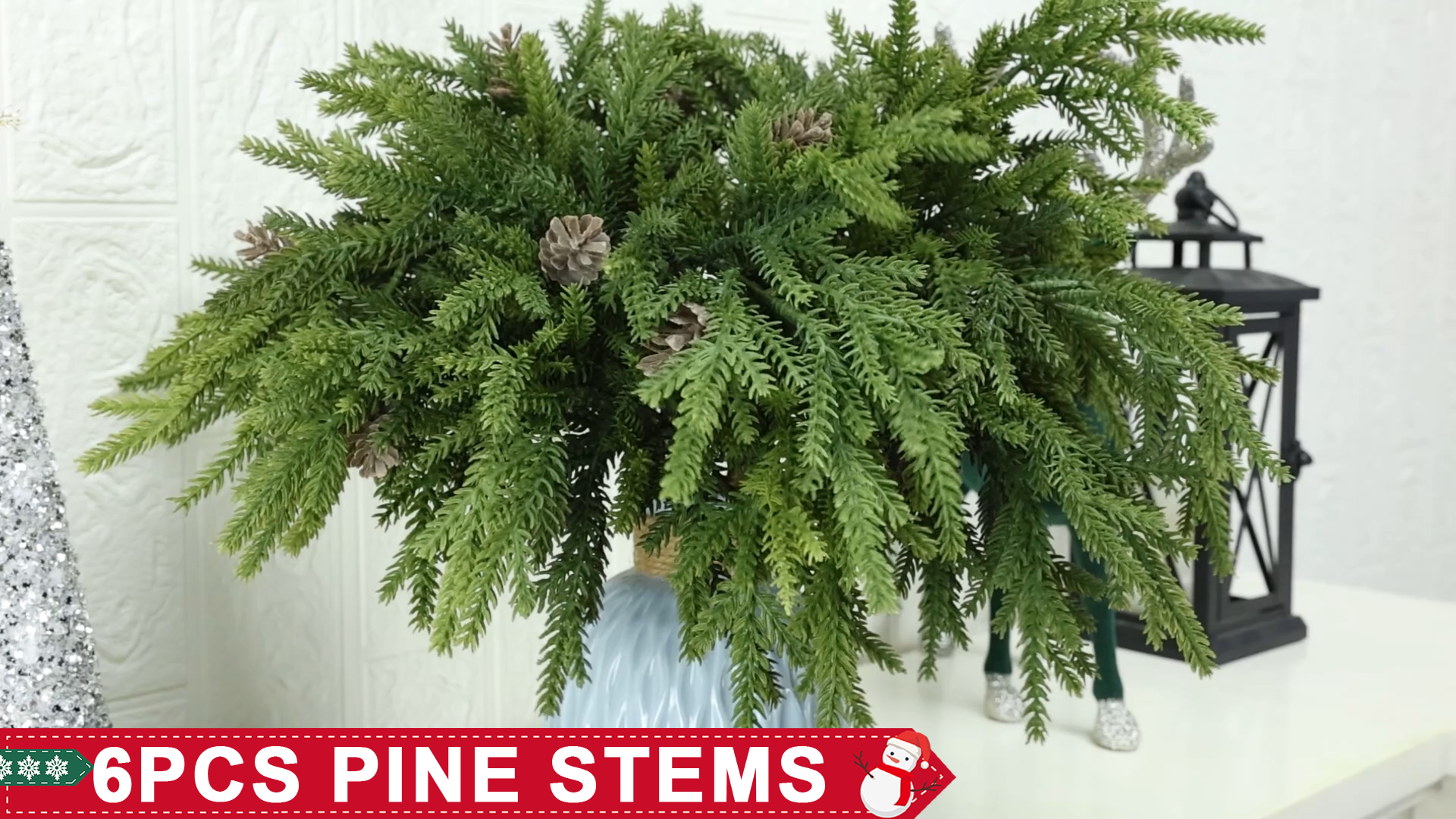 Amazon.com: LZNPA 6 Pcs Real Touch Christmas Pine Branches with