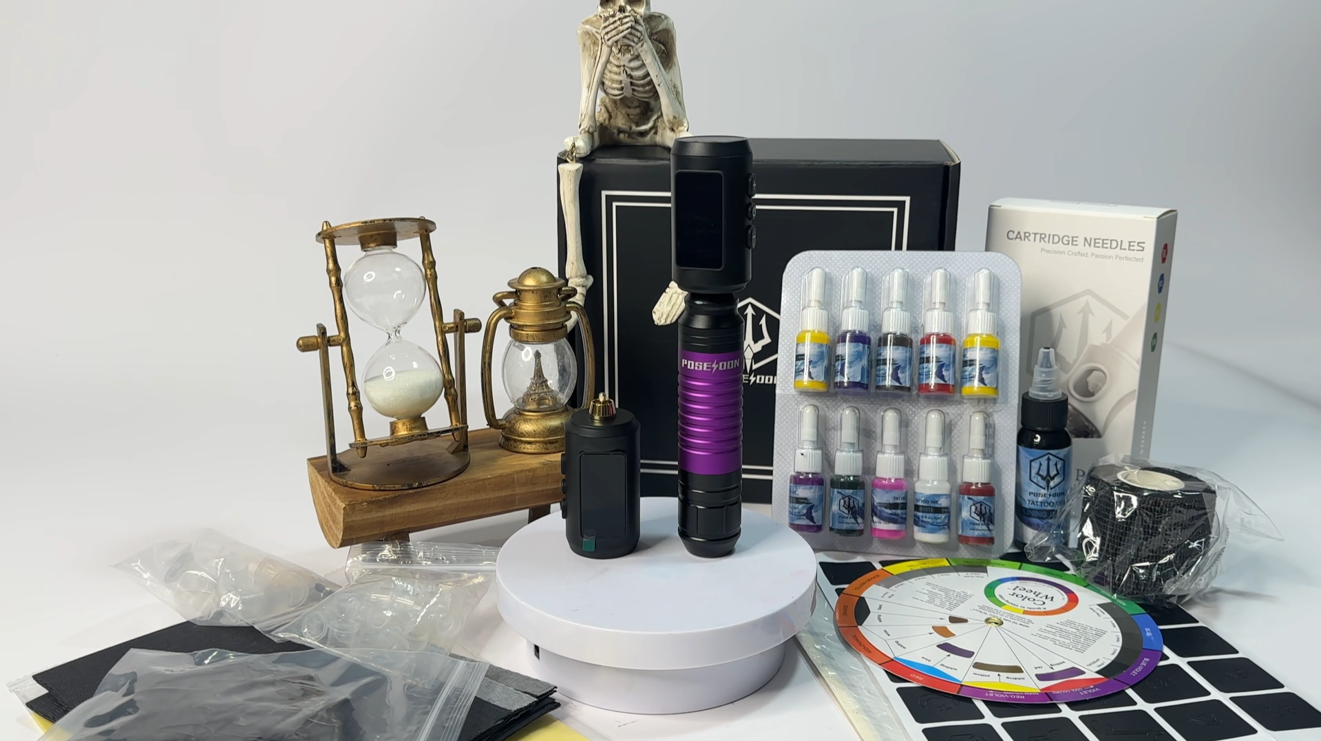 Amazon.com: POSEIDON Cordless Tattoo Pen Kit with 2×1600mAh