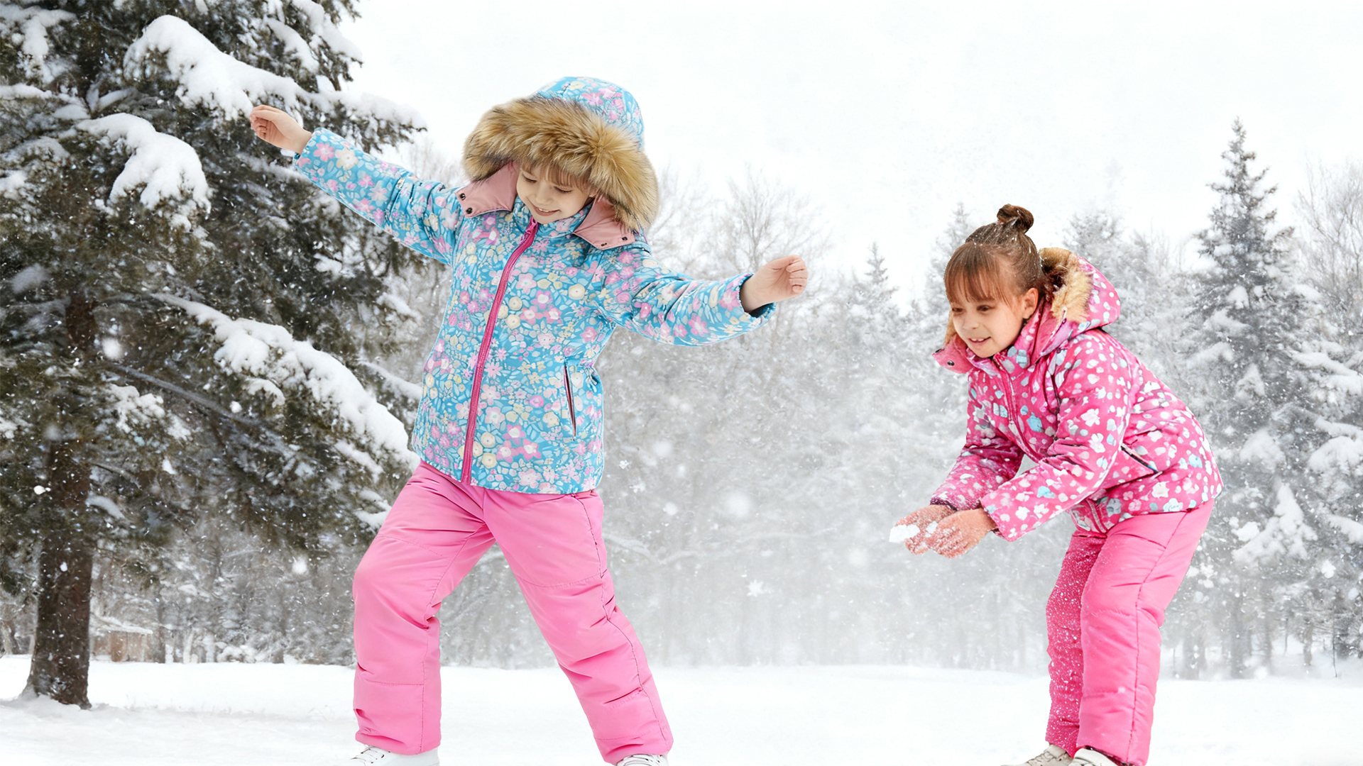 Amazon.com: Hiheart Little Girls 2 Piece Snowsuit Warm Hooded Ski