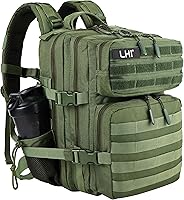 Vista 33 de LHI Mochila Militar Táctica para Hombres y Mujeres 25L/35L Mochila de Asalto del Ejército Bolsa Mochila Pequeña con Portabotellas