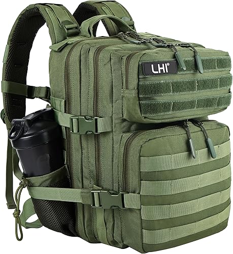 Miniatura 32 de LHI Mochila Militar Táctica para Hombres y Mujeres 25L/35L Mochila de Asalto del Ejército Bolsa Mochila Pequeña con Portabotellas 2.6 35l-rosa