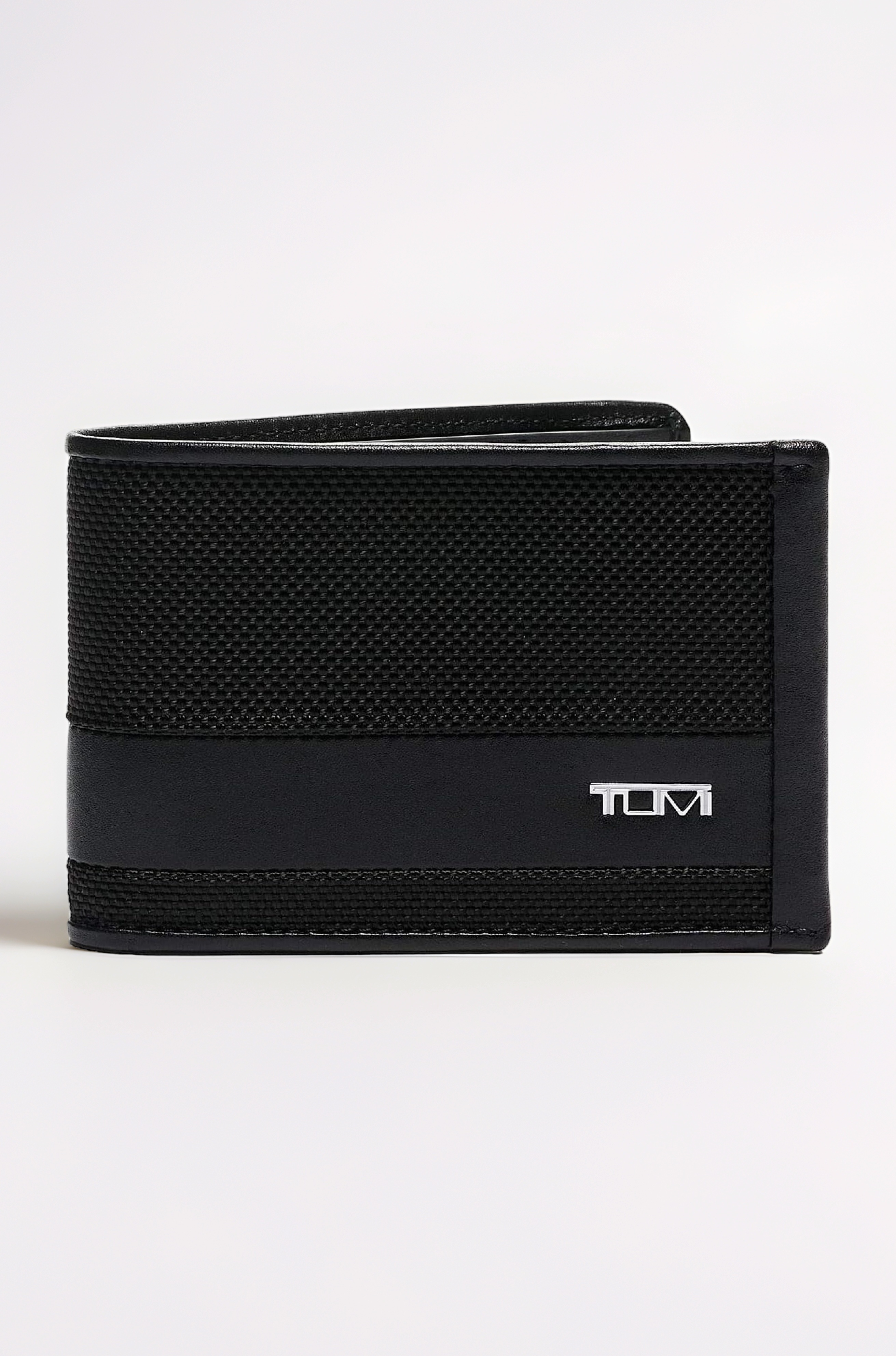 Alpha Slim Single Billfold Wallet for Men - Black