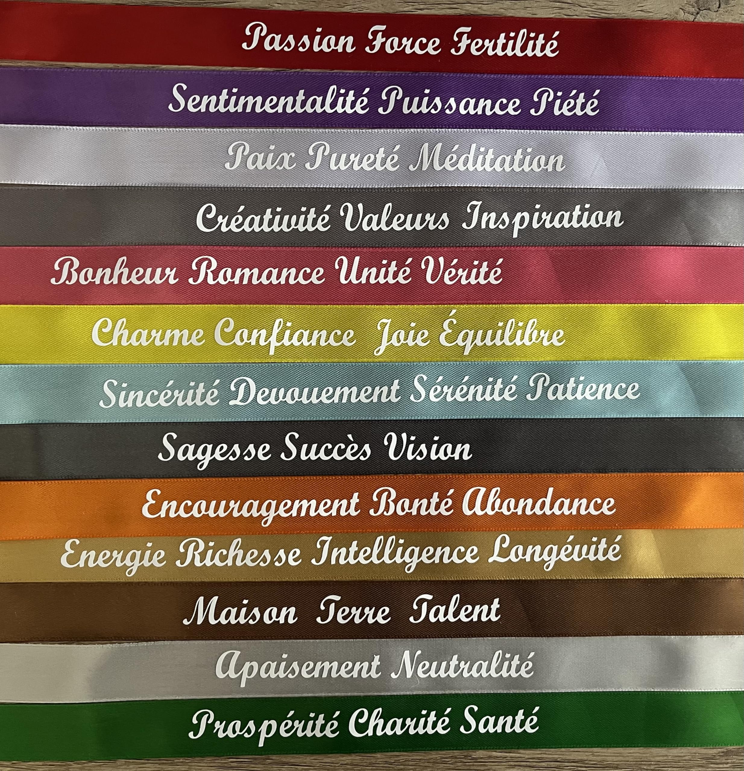 Rubans cérémonie laïque Amour