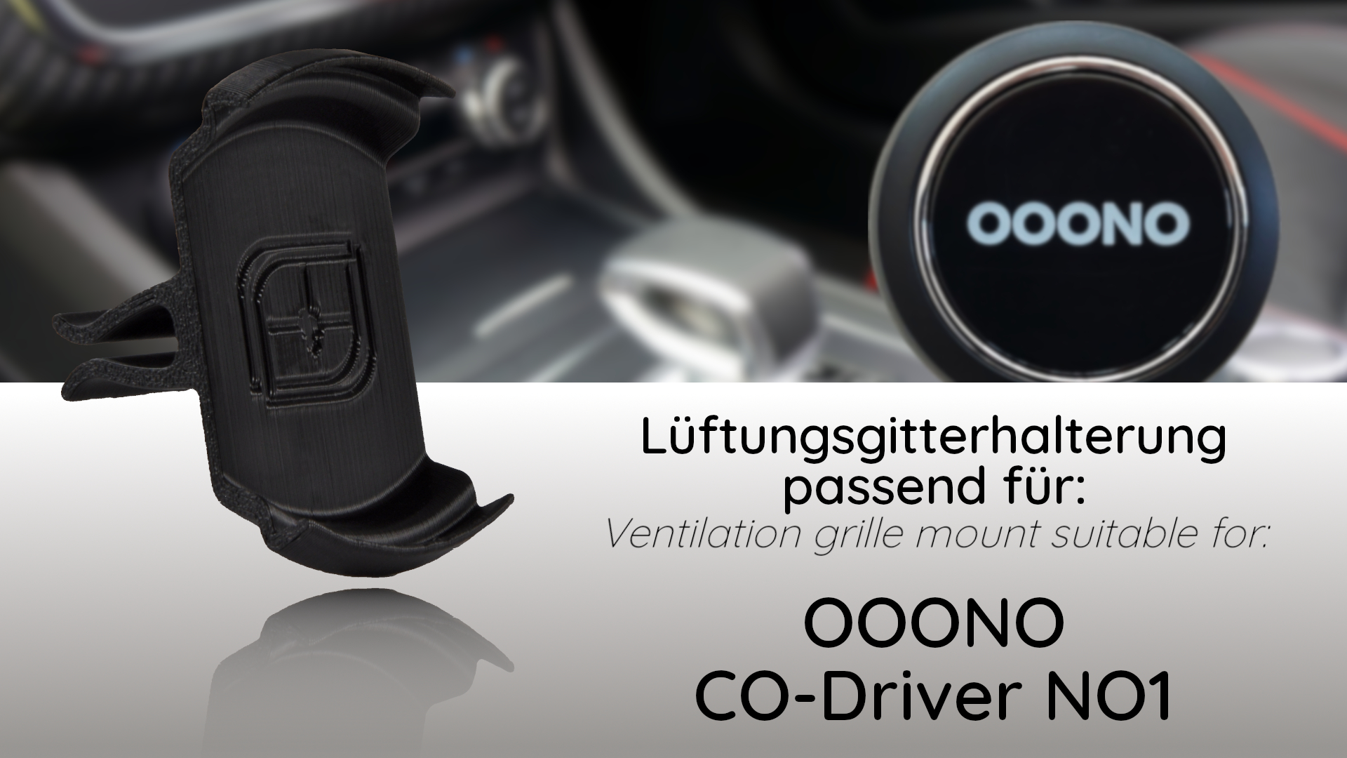 3D M Magnetic Ventilation Grille Holder For OOONO CO-Driver NO2 - View #6