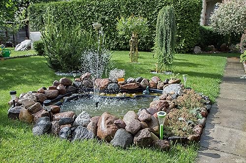 Miniatura 3 de Danner Manufacturing, Inc. Pond Eco Water Gardens Kit de bombacabezal de fuente, 590 galones, 82435, negro