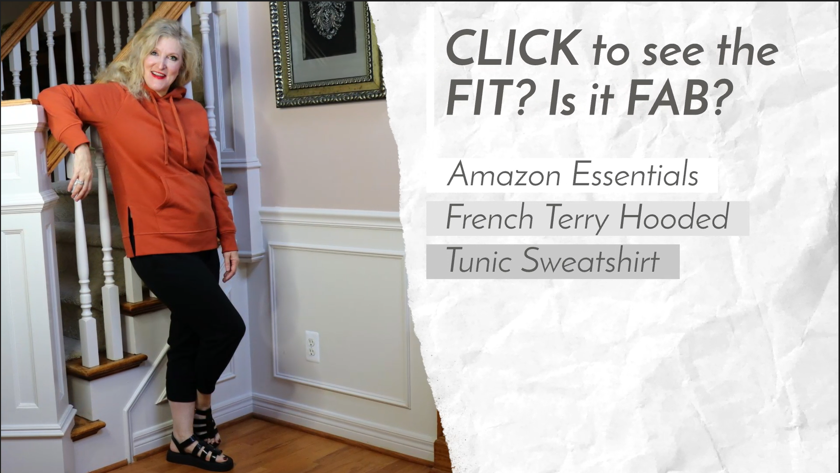 Fit? Amazon Essentials French Terry Hooded Tunic Sweatshirt