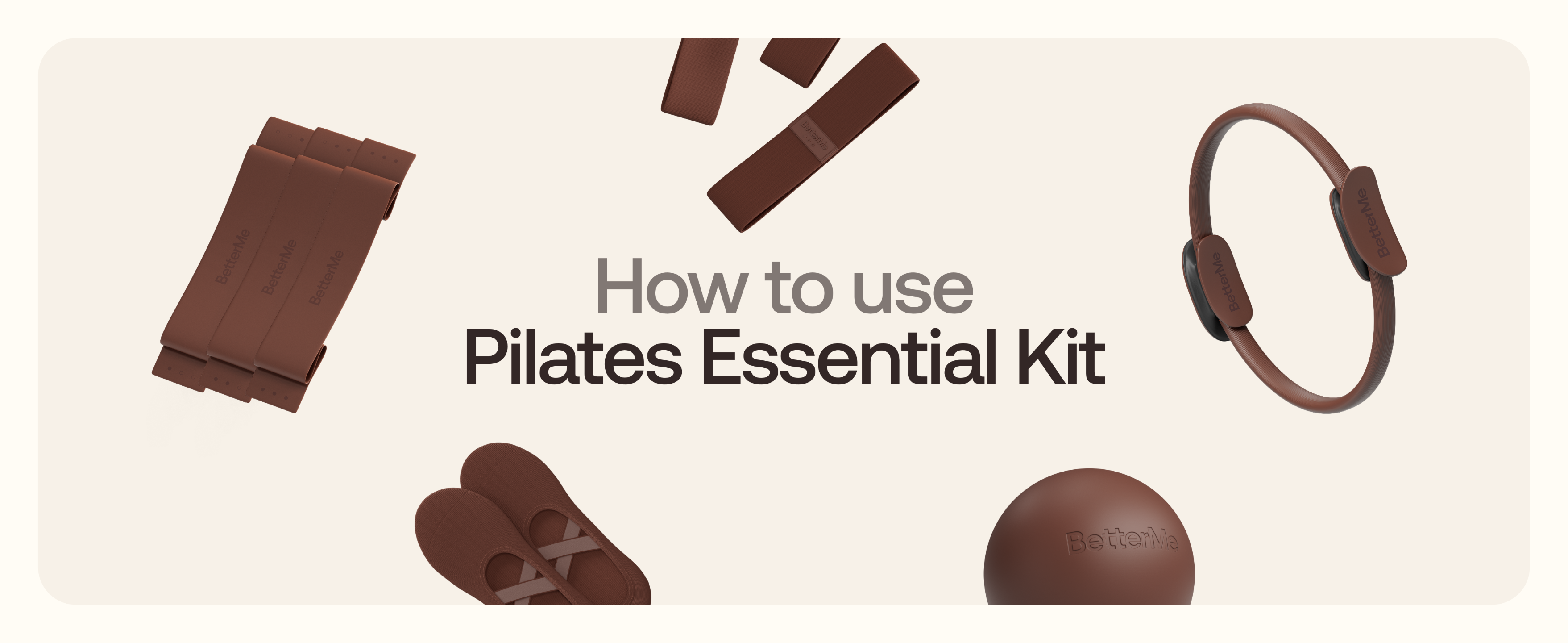 Amazon.com: BetterMe Pilates Essential Kit - Pilates Ring, Long