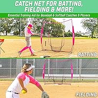 Vista 2 de GoSports 7 x 7 ft Baseball & Softball Nets - Available in Team Colors - Batting & Pitching Net with Strike Zone