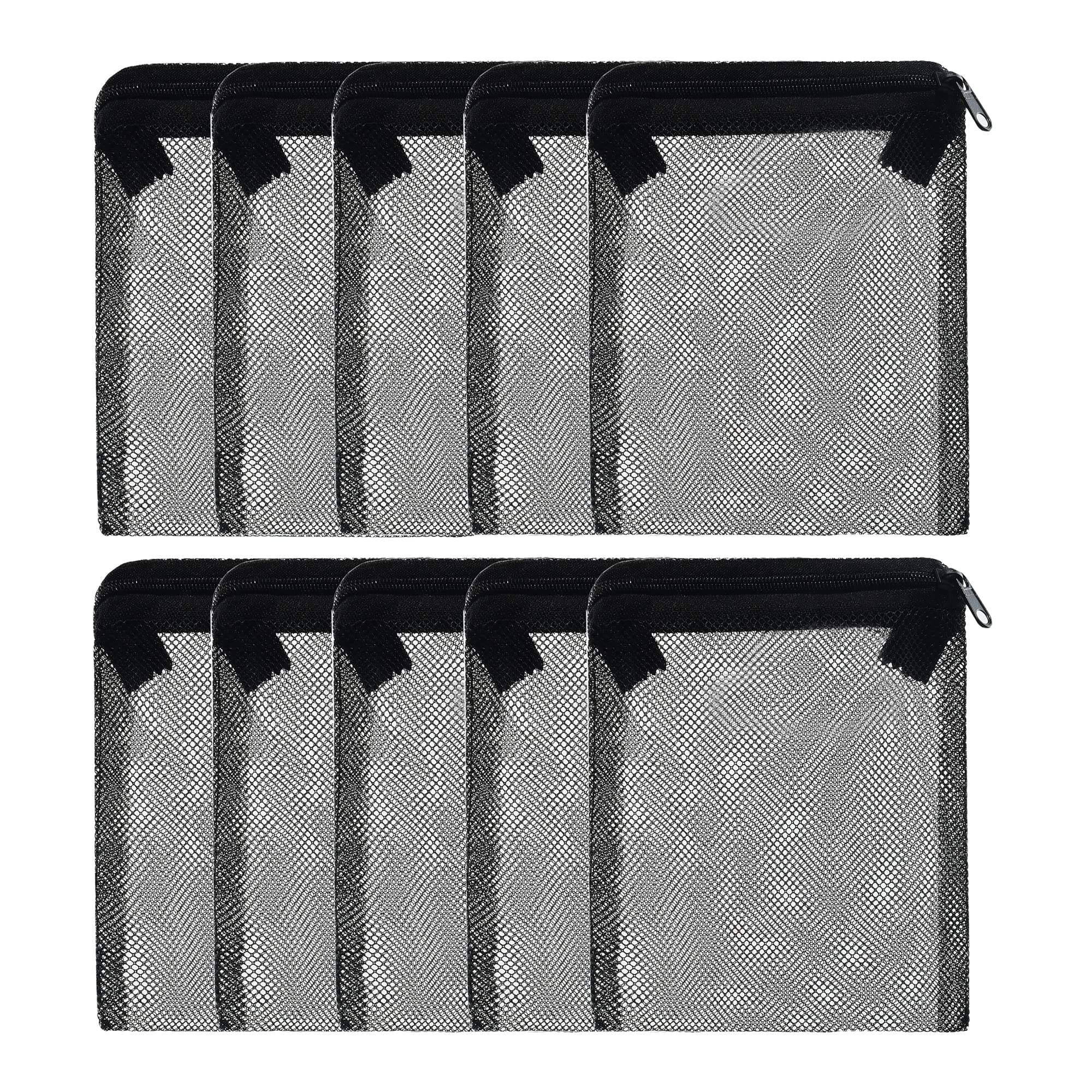 ALEGI 10 pcs Aquarium Filter Media Bags with Zipper, Mesh Reusable Bags for Aquarium Filter Media (6" x 5")