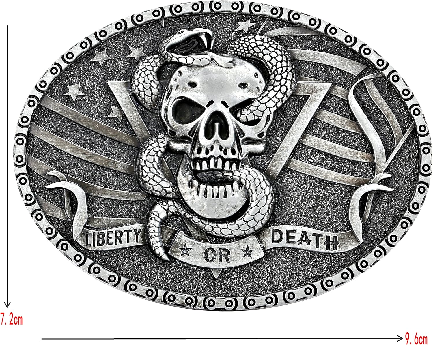KDG Western Cowboy Novel Skull Belt Buckle Vintage Cross Kneeling Man Belt Buckle American Flag Belt Buckle for Men Women - Image 2