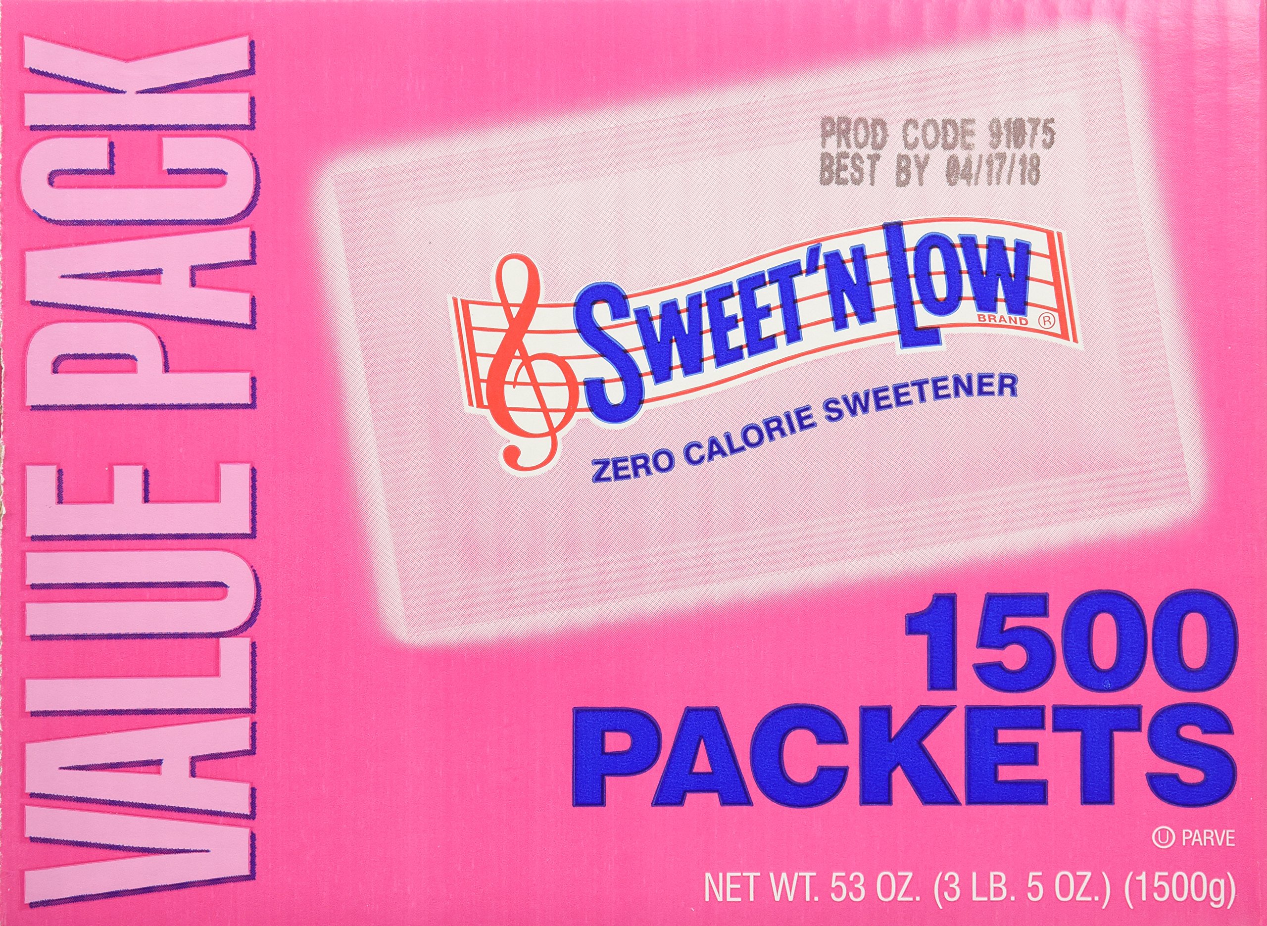 Sweet and Low Zero Calorie Sweetener 1500 Individual Serving Packets by Sweet and Low [Foods]