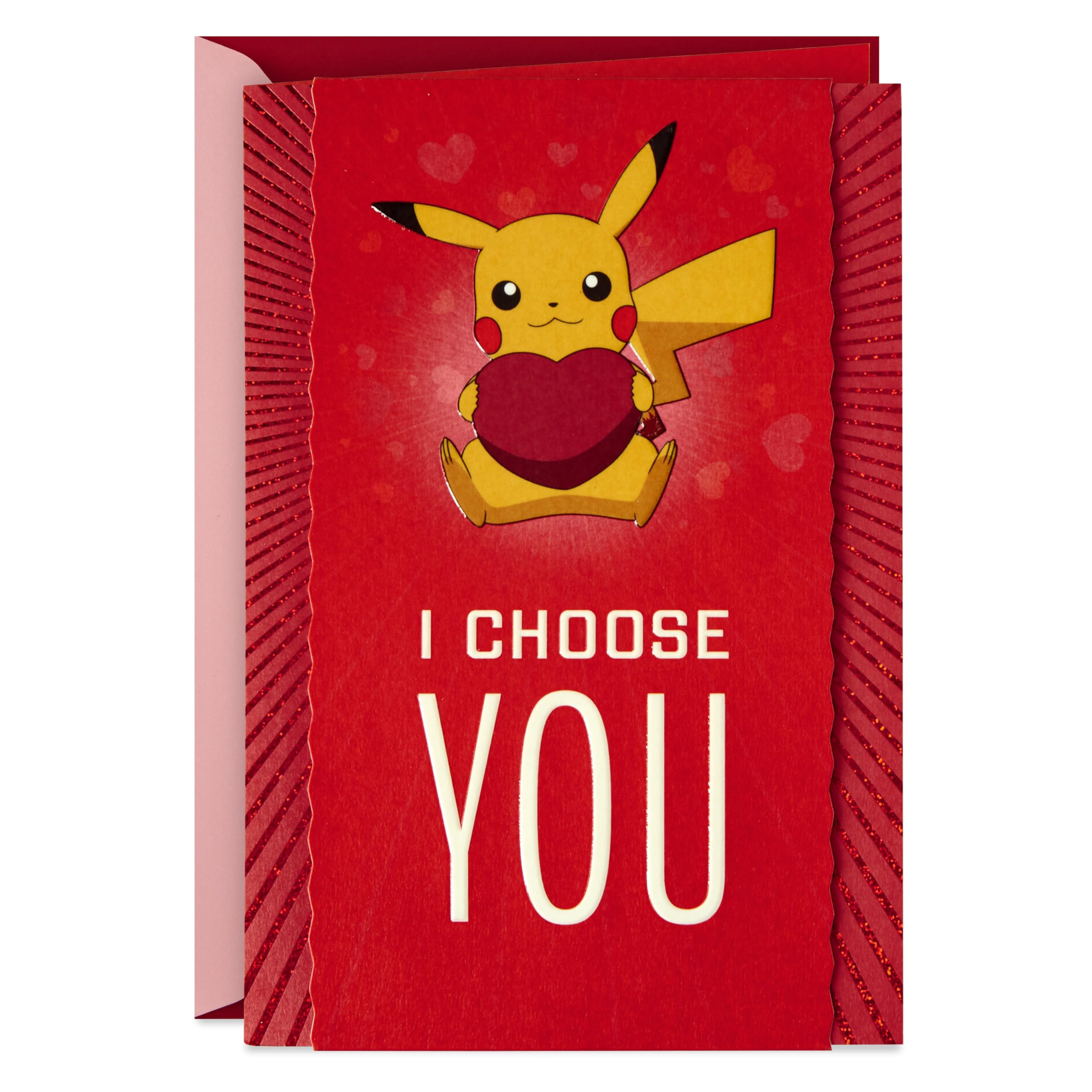Pokémon Valentines Day Card (Pikachu, I Choose You) Anniversary Card, Love Card