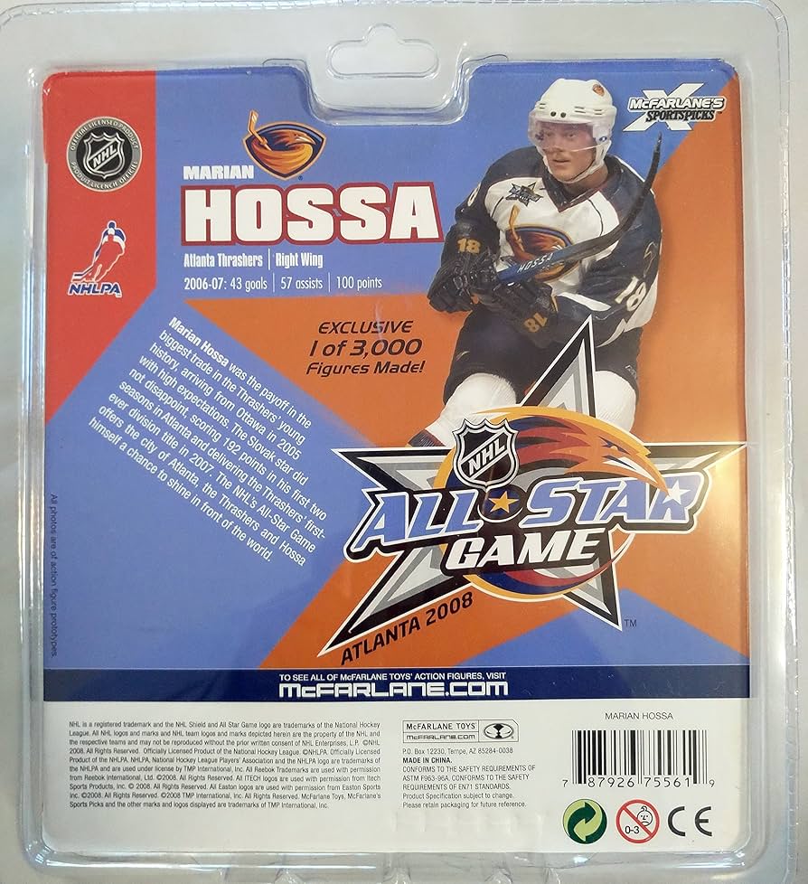 その他 McFarlane Toys NHL Sports Picks Exclusive All Star Game Action Figure Marian Hossa (Atlanta Thrashers) その他 McFarlane Toys NHL Sports Picks Exclusive All Star