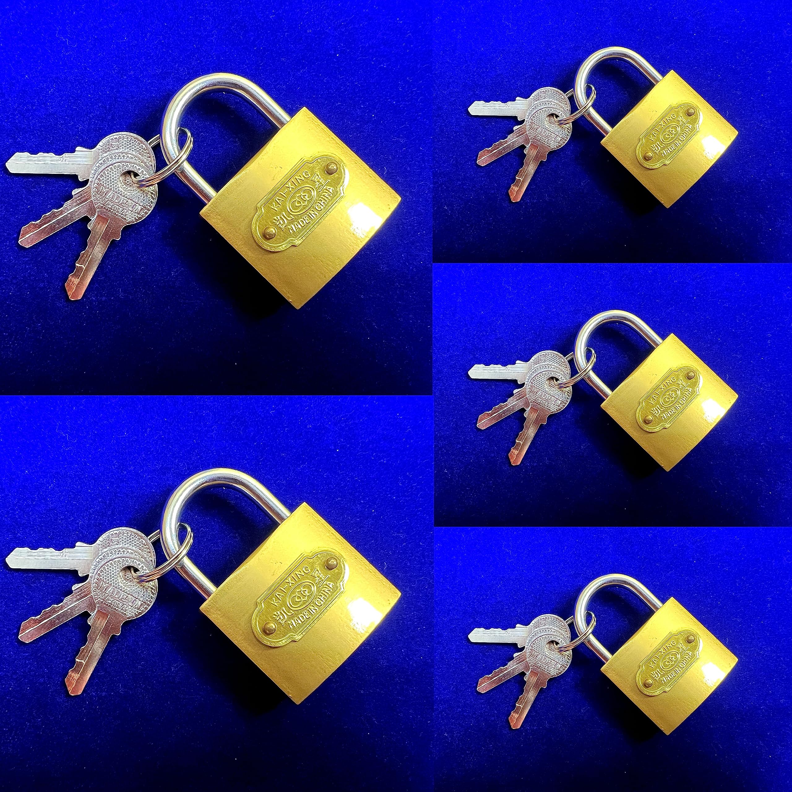 Small Brass Polished Lock 38 mm - Pack of 5.-picture-19
