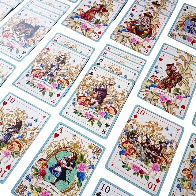 ASVP Shop Alice In Wonderland Playing Cards - Perfect For Themed Parties, Games & Decor