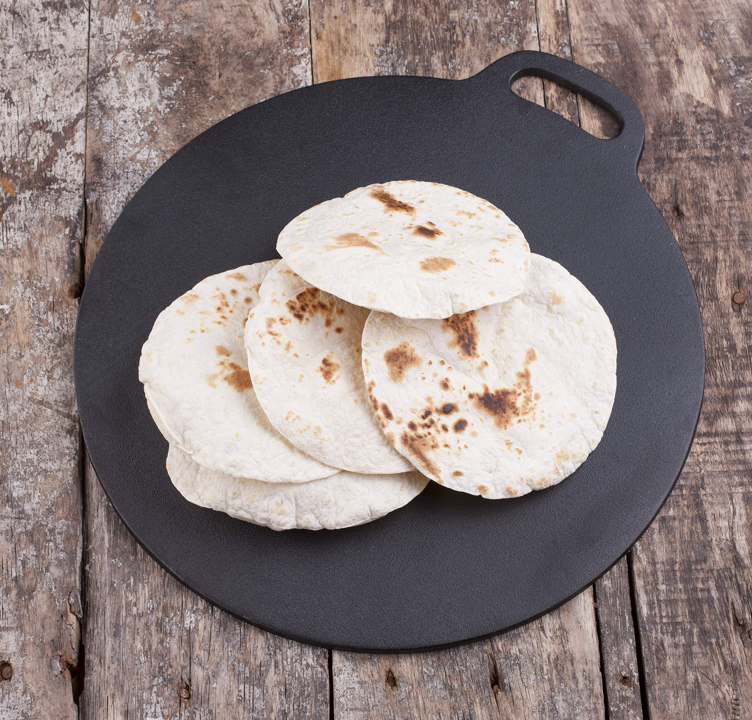 Victoria Cast Iron Dosa Pan. Pizza Pan, Crepe Pan, Dosa Tawa, Roti Tawa