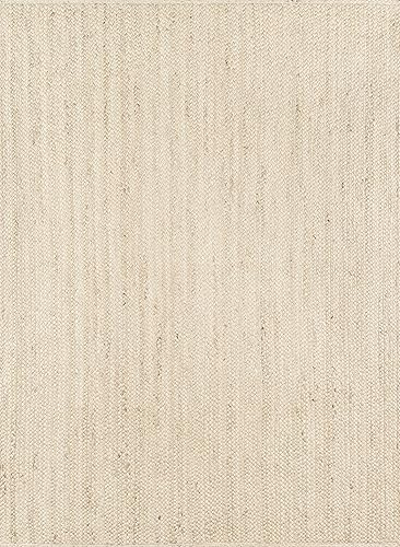 Erin Gates by Momeni Westshore Waltham - Alfombra de yute natural hecha a máquina, 5 pies x 7 pies 6 pulgadas (WESTSWES-2NAT5076)