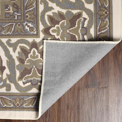 Miniatura 147 de Superior Alfombra de interior, respaldo de yute, alfombras para comedor, cocina, suelos de dormitorio, decoración tradicional del suelo, alfombra