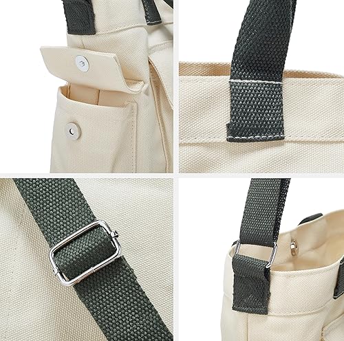 Miniatura 5 de Bolsas de lona para mujer, bolsa de mano, elegante bolsa de mensajero, bolso cruzado casual, bolso de mano, bolso de lona 2023