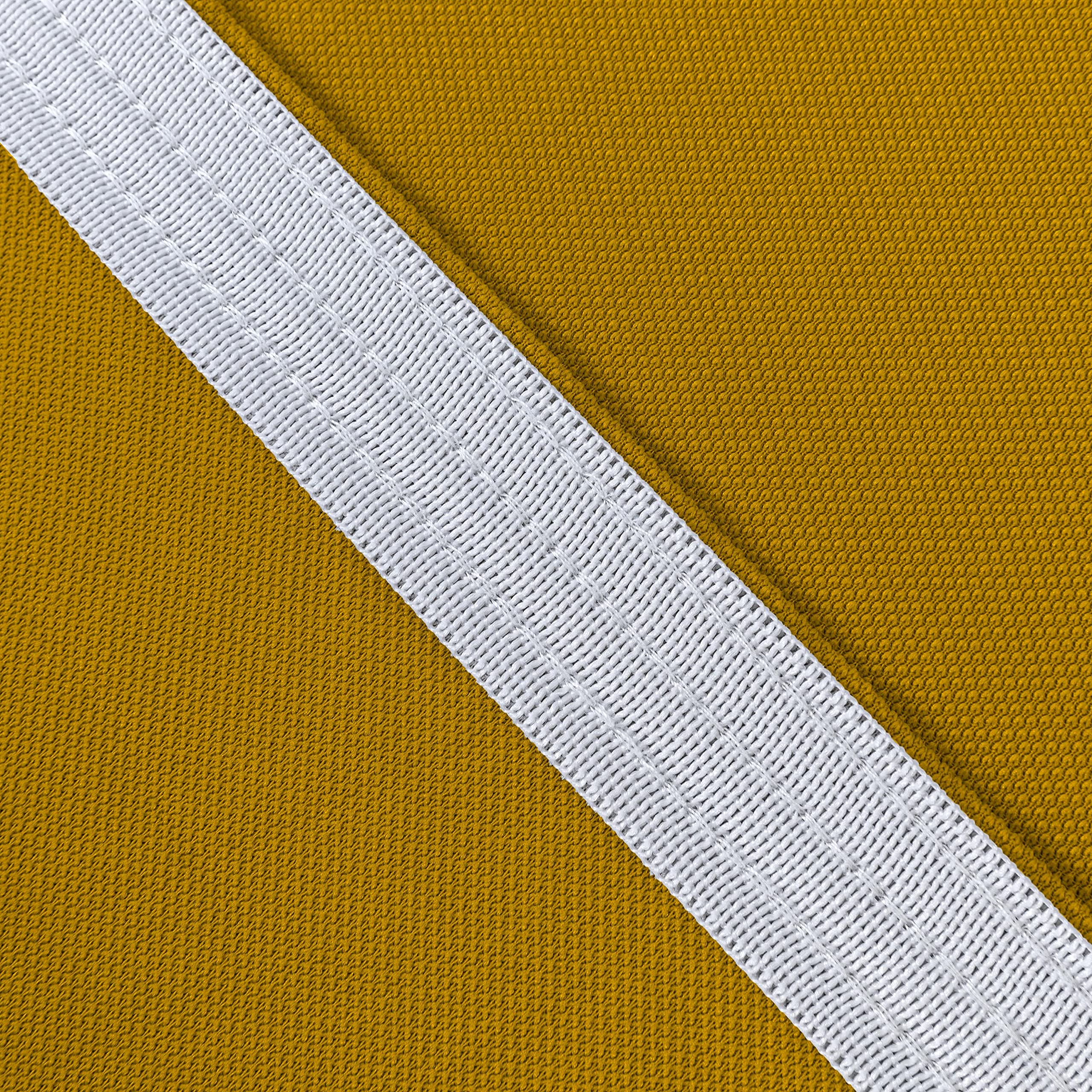 Coprisedie con Schienale 4 Pezzi Elasticizzati, Impermeabili, Misura Universale, Coprisedia Soggiorno Cucina Moderna Lavabile Estraibile - Giallo