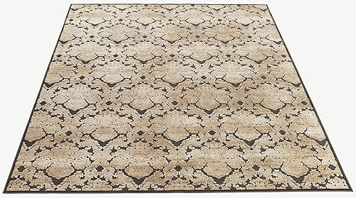 Martha Stewart Collection by SAFAVIEH MSR74307 - Alfombra de viscosa para sala de estar, comedor y dormitorio, 8 x 10 pies, color antracita