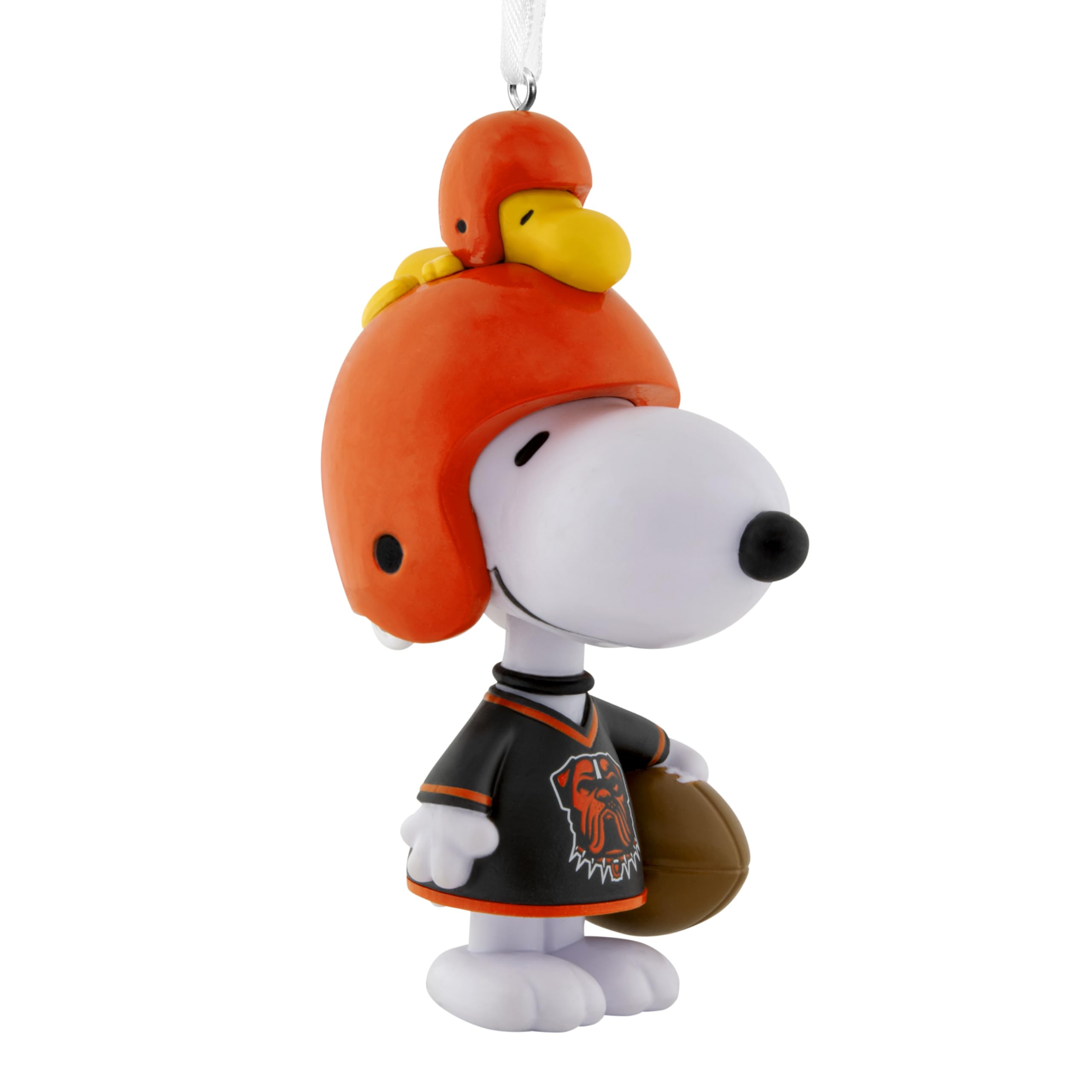 Hallmark Christmas Ornament, Peanuts Snoopy & Woodstock NFL Cleveland Browns Bobblehead Ornament, Gifts for Peanuts Fans