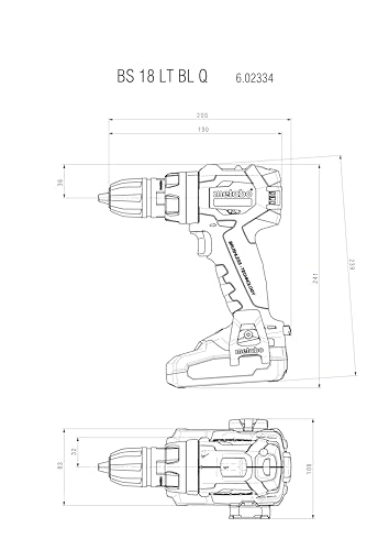 metabo bs 18 lt bl q perceuse visseuse sans fil