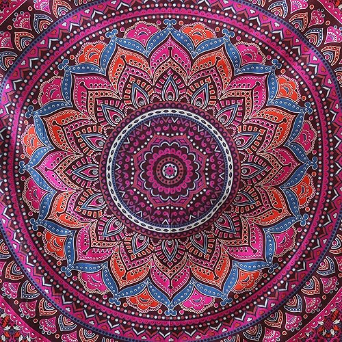 Vista 251 de Popular Handicrafts Tapestry Wall Hanging Hippie Ombre Mandala Bohemian HippyMetallic Shine Intricate Indian Tapestries Bedspread 84 x 90 Inches