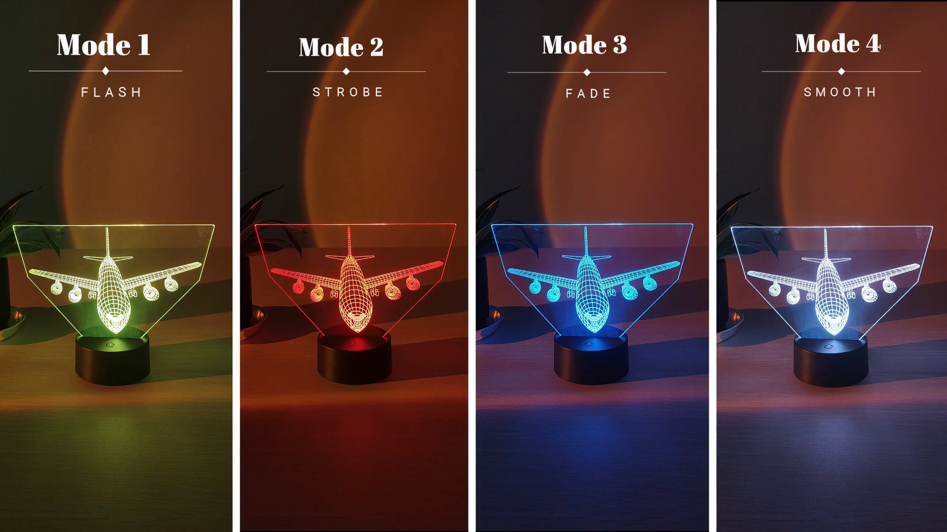 Amazon.com: YKLWORLD Airplane Night Light 3D Illusion Lamp 16