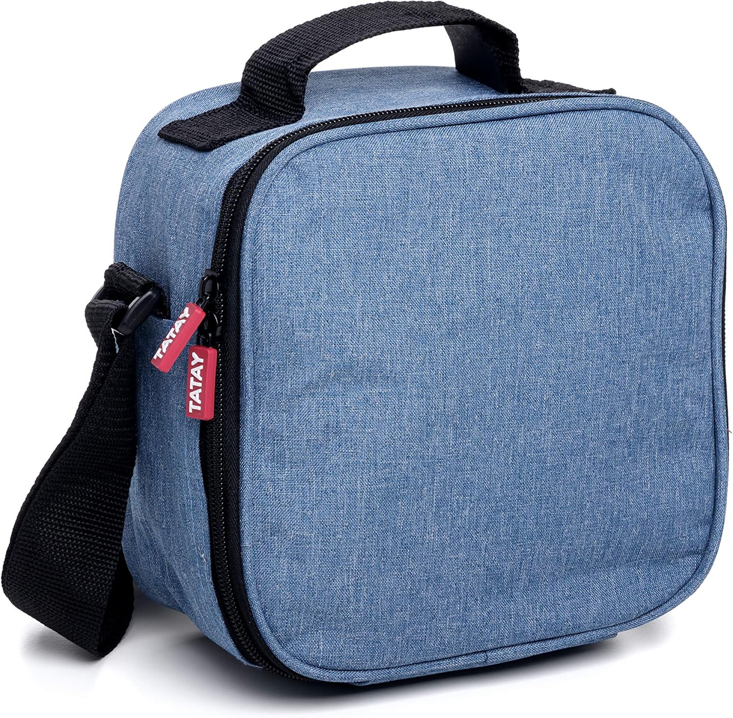 TATAY Urban Food Casual Insulated Lunch Bag with 4 Airtight Tapers Included, 3-Litre Capacity 22.5 x 10 x 22 cm Denim Blue